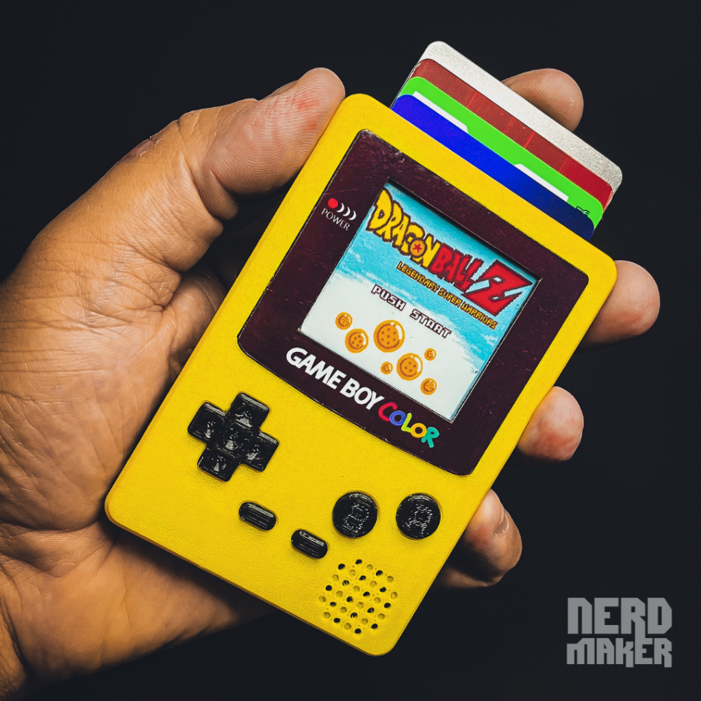 Carteira Porta Cartões - Game Boy Color - Nerd Maker 3D