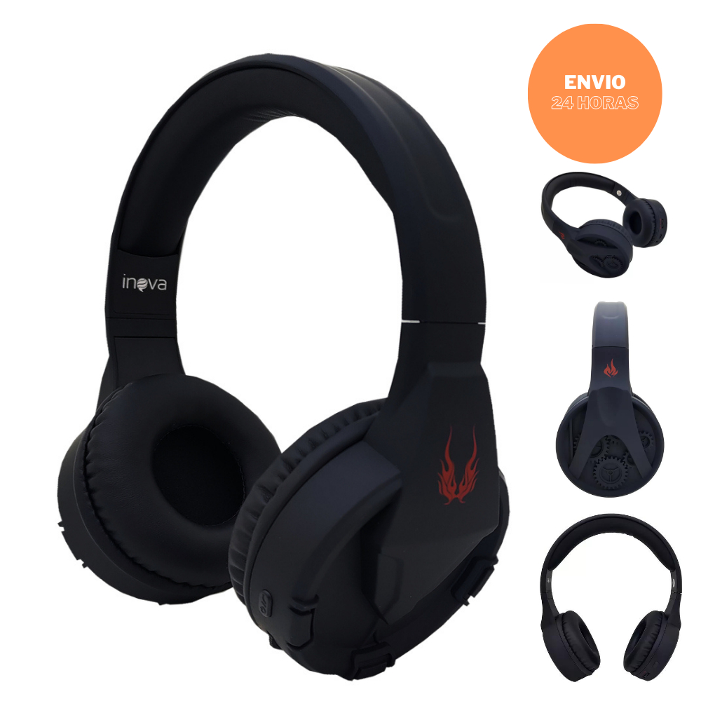 Fone de ouvido Wireless sem fio Bluetooth 6708IV Microfone Pure Bass Cancelamento Ativo de Ruído Mp3