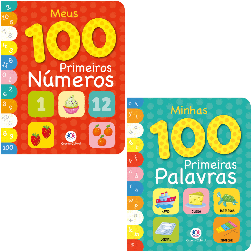 Livro infantil Bebê Minhas 100 Primeiras Palavras / Meus 100 Primeiras Números - Ciranda cultural