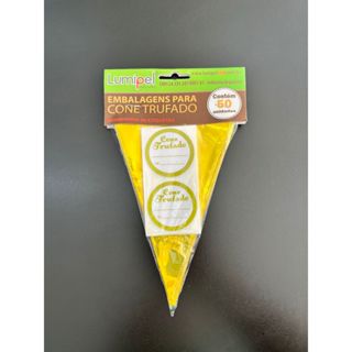 Embalagem para Cone Trufado Casquinha Lumipel c/50un - 10x15cm - C/ Etiqueta em Oferta na Shopee
