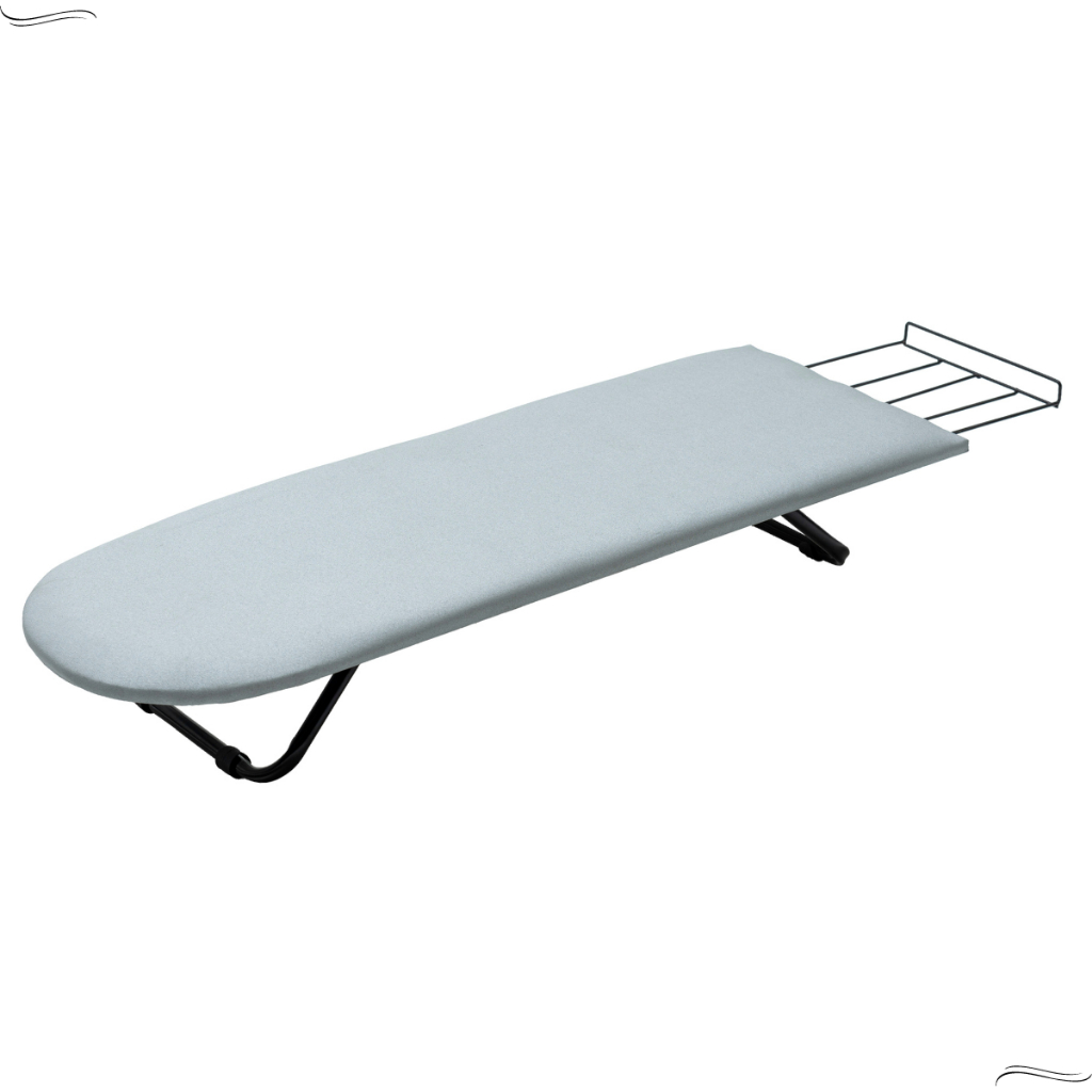 Mini Tábua de Passar Roupa Portátil Pé Dobrável Cama Mesa Porta Ferro