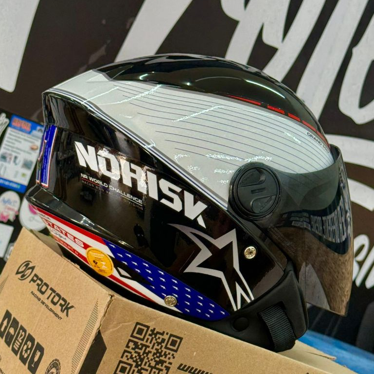 Capacete NEW LIBERTY 3 - Personalizado Norisk GrandPrix - Estados Unidos