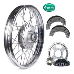 Roda Traseira Fan 125 09 Á 22 Raio 4mm Alinhada Com Relação e Lona