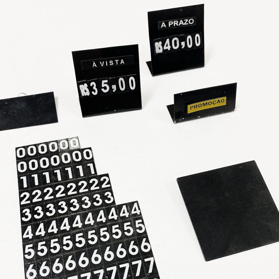 Kit para preço em imã. Etiqueta Magnética, kit para preços