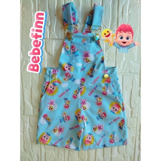 jardineira menino e menina bebefinn em Oferta na Shopee