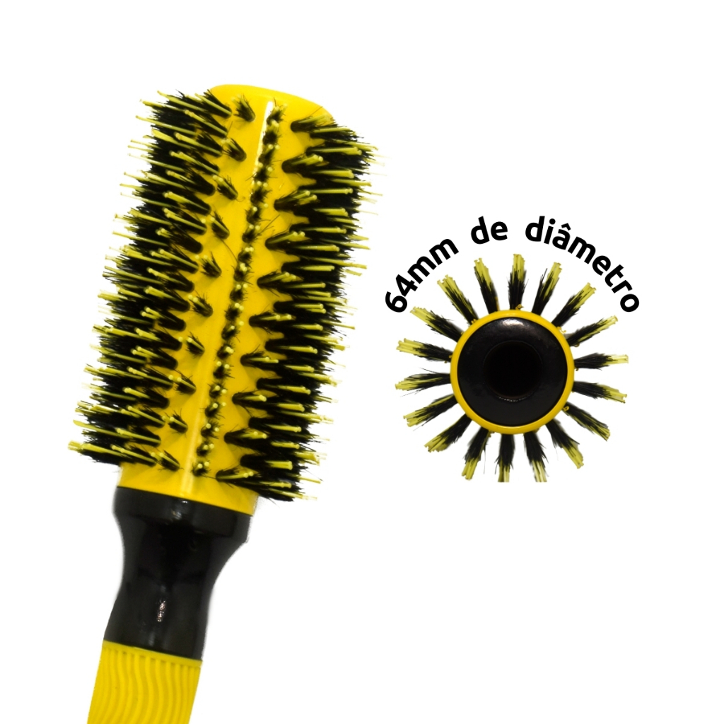 Escova De Cabelo Profissional Marco Boni Com Cerda Dupla