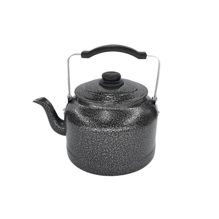 Chaleira De Alumínio Grande 3,0 Litros Nr 20 Com Tala na cor Cinza Craqueado em Oferta na Shopee