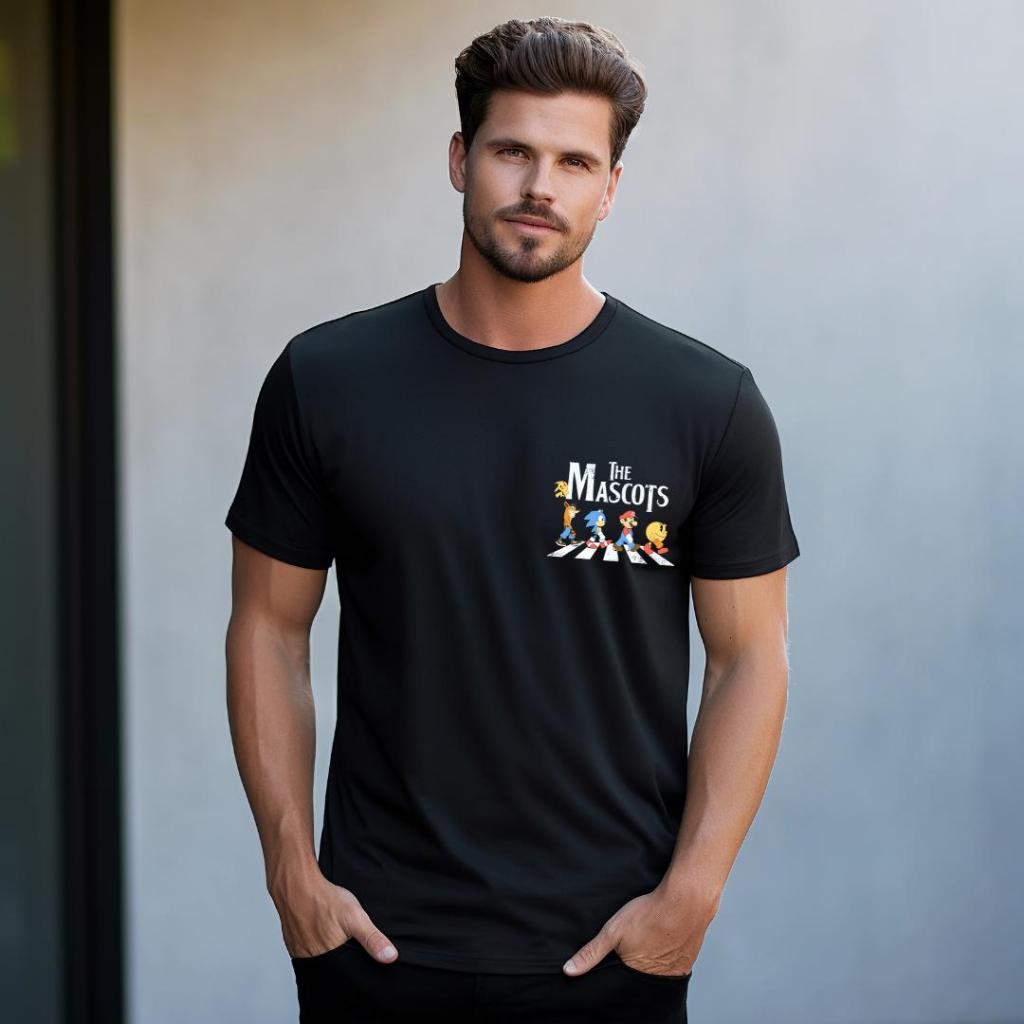 Camiseta T-Shirt Unissex Vídeo Game Crash Mario Pikachu Sonic Pac-Man Mascotes Infantil Adulto