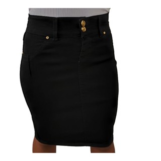 saia jeans feminina moda evangélica em Oferta na Shopee