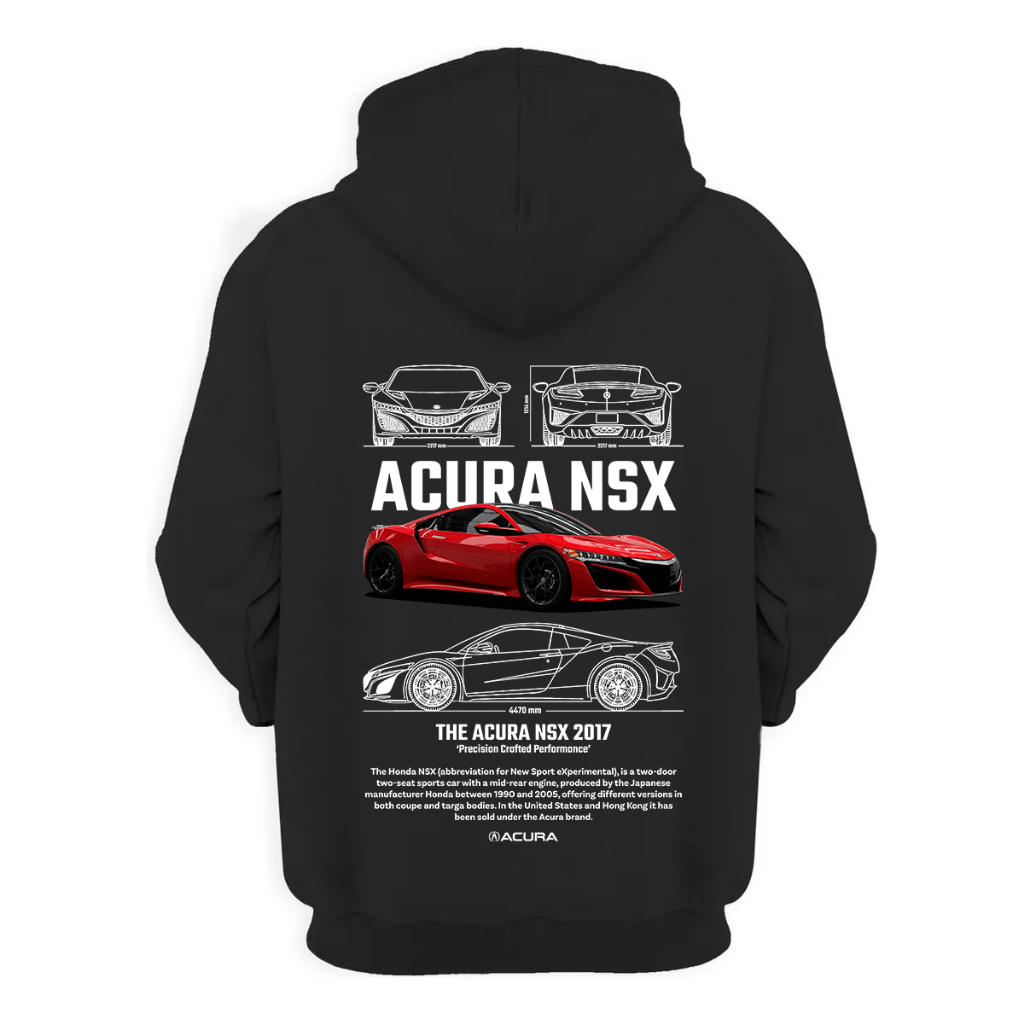 Agasalho Casaco De Frio Masculino Unissex Acura Nsx Motosport