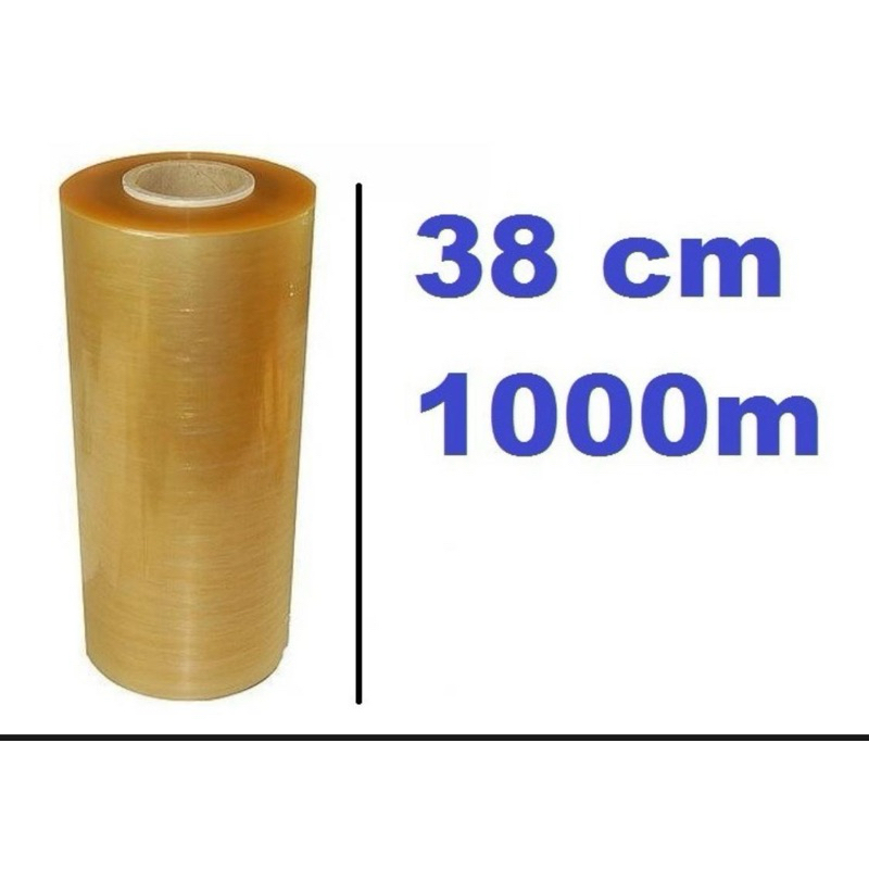 Rolo bobina plástico filme PVC esticavel resistente 38x1000
