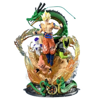 Action Figure 23cm Goku, Majin Boo, Freeza, Cell e Shenlong - Figura de Ação Dragon Ball