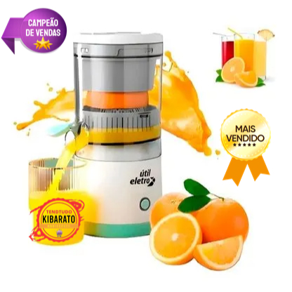 Espremedor de Frutas Portátil USB 11X23,5cm Multiuso Leve, Prático e Potente Super Oferta