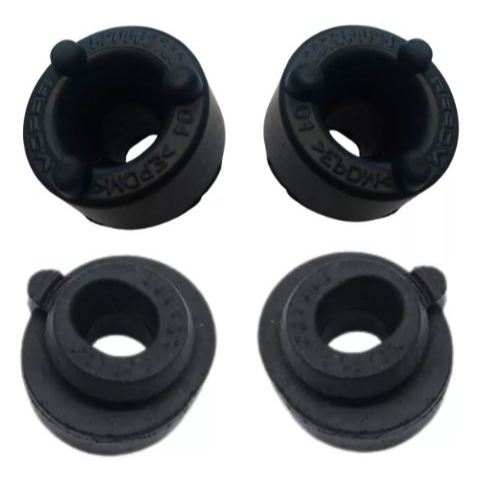 Kit batente 4 unidades Coxim Suporte Do Radiador Fiat- Fiorino-Mobi-Strada- Original Fiat 52056270
