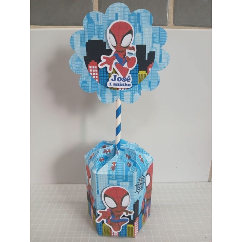 Centros de mesa homem aranha/homem aranha /personalizados homem aranha /lembrancinha homem aranha /kit homem aranha