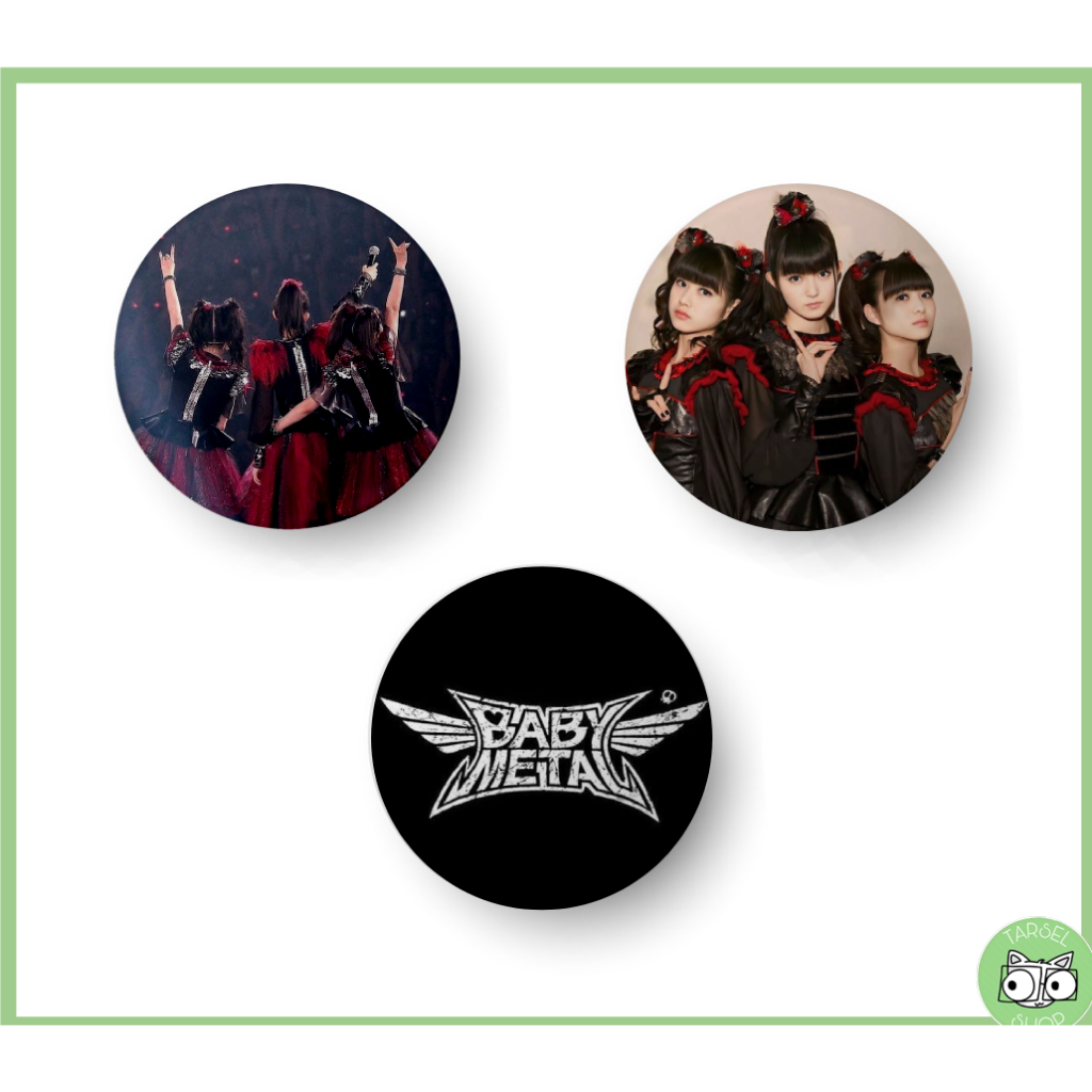 Kit 3 Botton Broche Pin, Baby Metal; 3,2cm ou 4,4cm em Oferta na Shopee