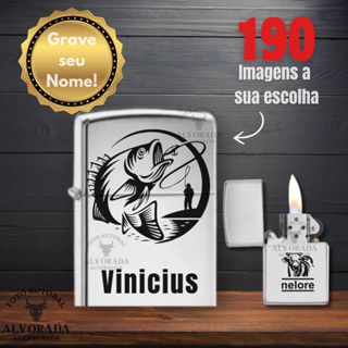 Isqueiro Personalizado Inox com Nome ou Logo de Empresa em Oferta na Shopee