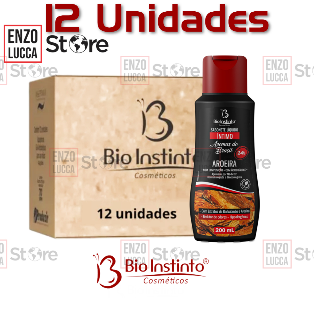 Kit 12 Unidades Sabonete Íntimo Aromas Brasil AROEIRA Bio Instinto em Oferta na Shopee