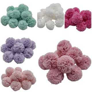 Pompom de malha Tule para Artesanato 25mm - 10 unidades em Oferta na Shopee