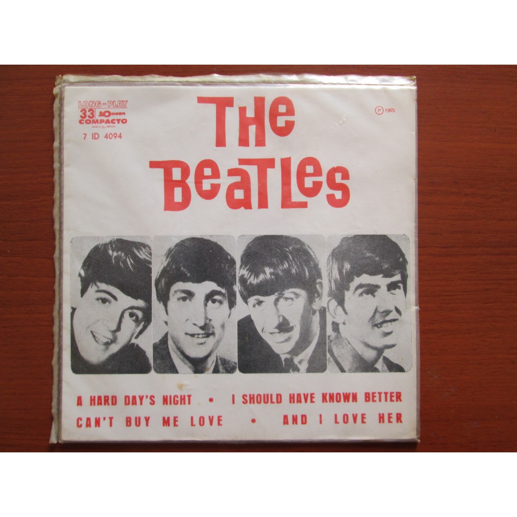 COMPACTO VINIL - THE BEATLES / 1965 / A Hard Day's Nght / Capa Sanduiche / IMPECÀVEL / Rock / Raríssimo
