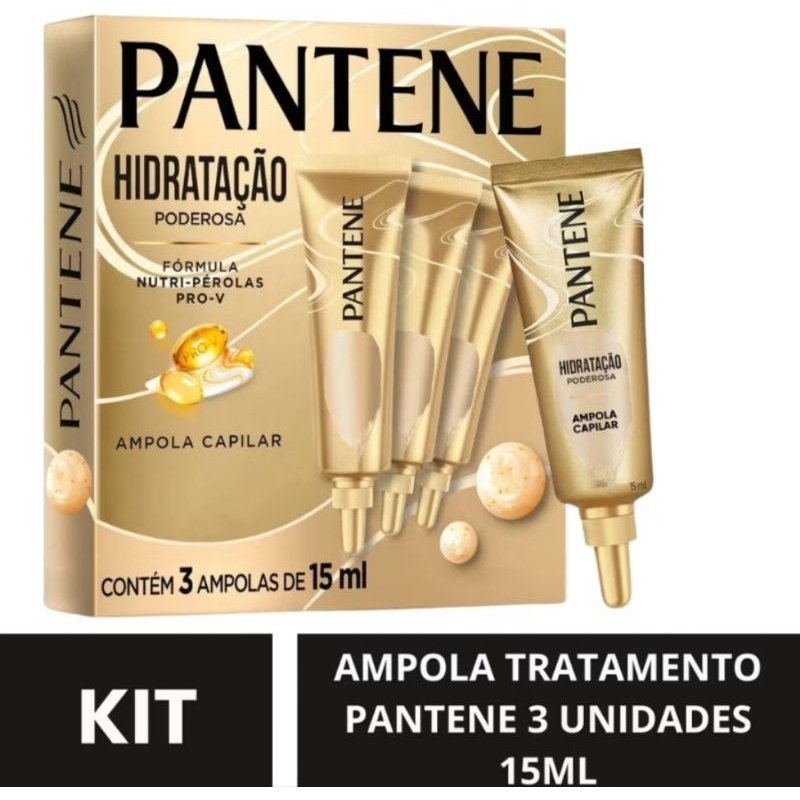 Kit kAmpola Tratamento Pantene 3. em Oferta na Shopee