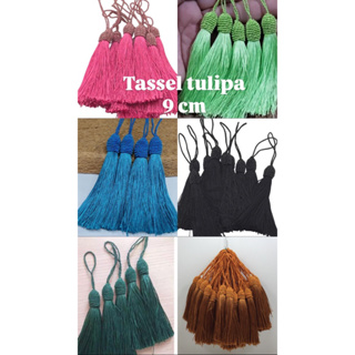 20  OU 50 TASSEL TULIPA 9 CM - CHAVEIROS -ARTESANATO CHAVEIROS , CANETAS… em Oferta na Shopee