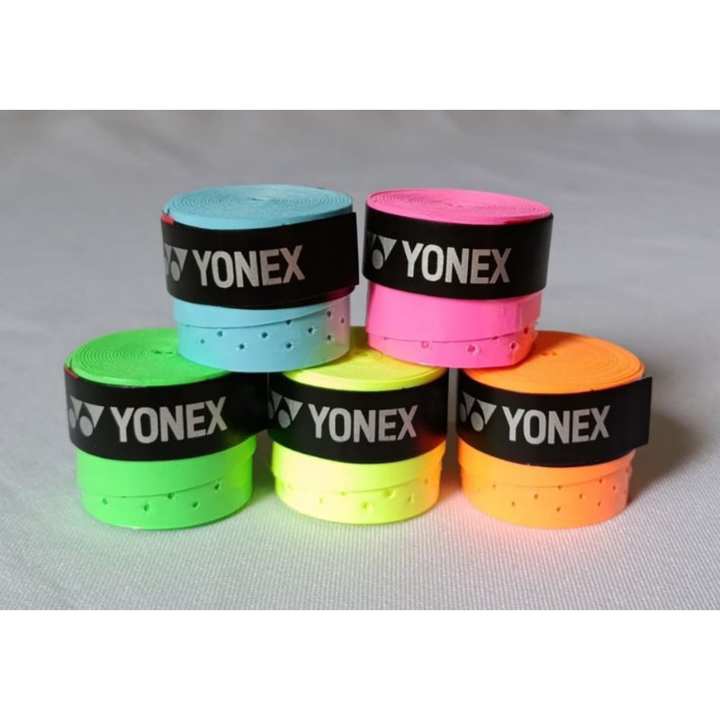 Kit de Overgrip YONEX Diversas cores PERFURADO/Grip Yonex Pegajoso em Oferta na Shopee