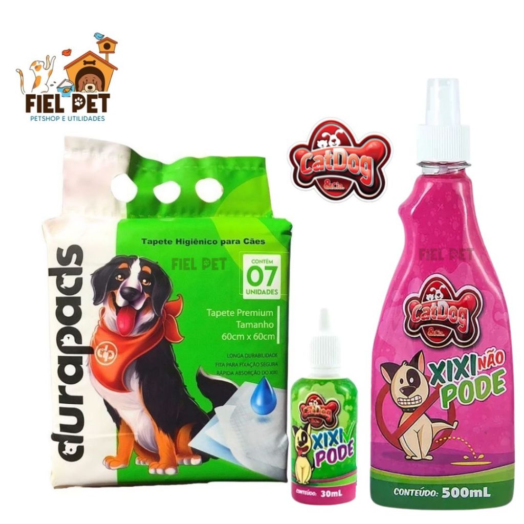 Kit Educador Sanitario Cães  + Tapete Higiênico Durapets 60x60