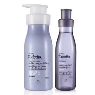 Kit Natura Tododia Algodão 1 Creme Nutritivo Para o Corpo 400ml + 1 Body Splash Desodorante Colônia Algodão-200ml