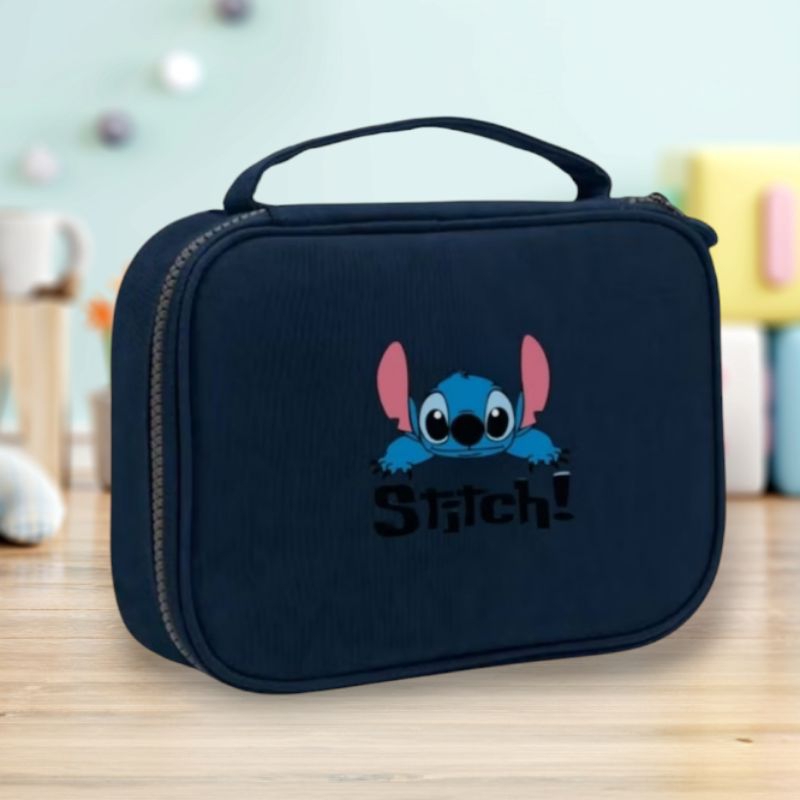 estojo organizador Box grande stitch estojo escolar.