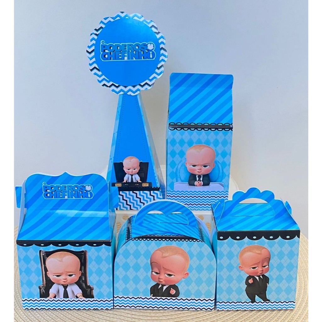 20 lembrancinhas - Kit Festa Poderoso chefinho - Personalizados - Festa Infantil - Aniversário / PEGUE E MONTE
