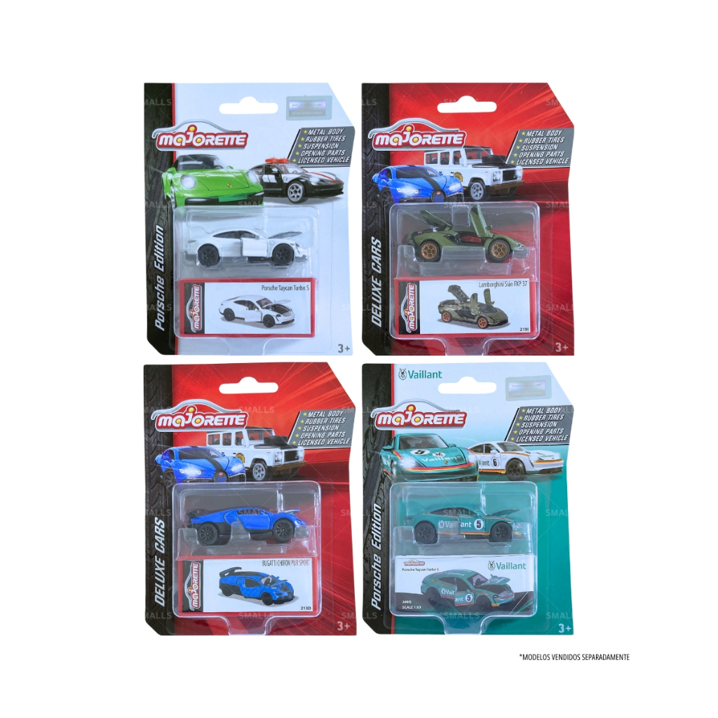 Majorette Deluxe Cars - Carrinho Miniatura - À Escolha