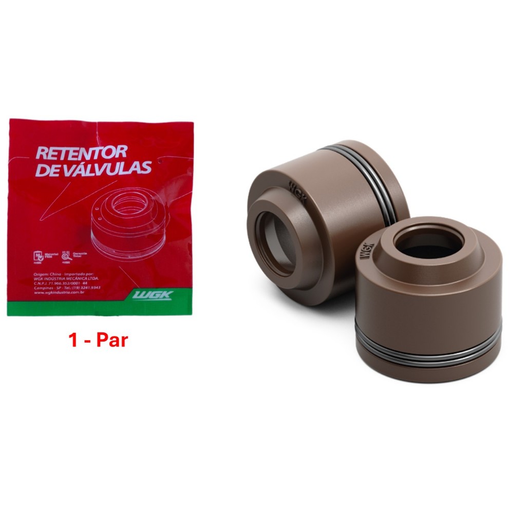 Par Retentor de Válvula WGK Honda CG125 ,150,160 Biz100,110 CB250F 300, XRE 300, XR250 NXR160 CRF 250F, POP100,110