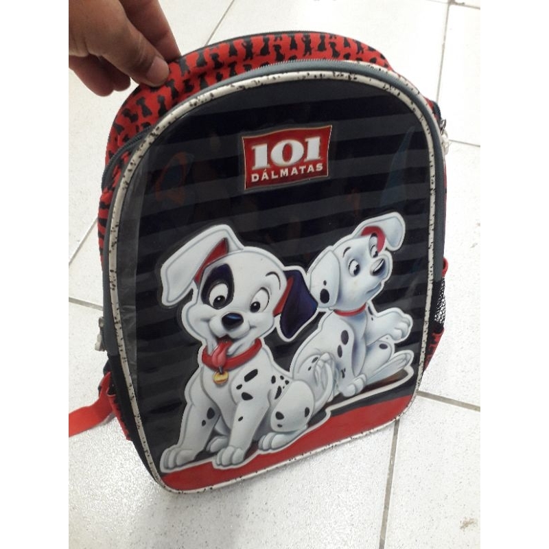 Mochila antiga 101 Dálmatas anos 90