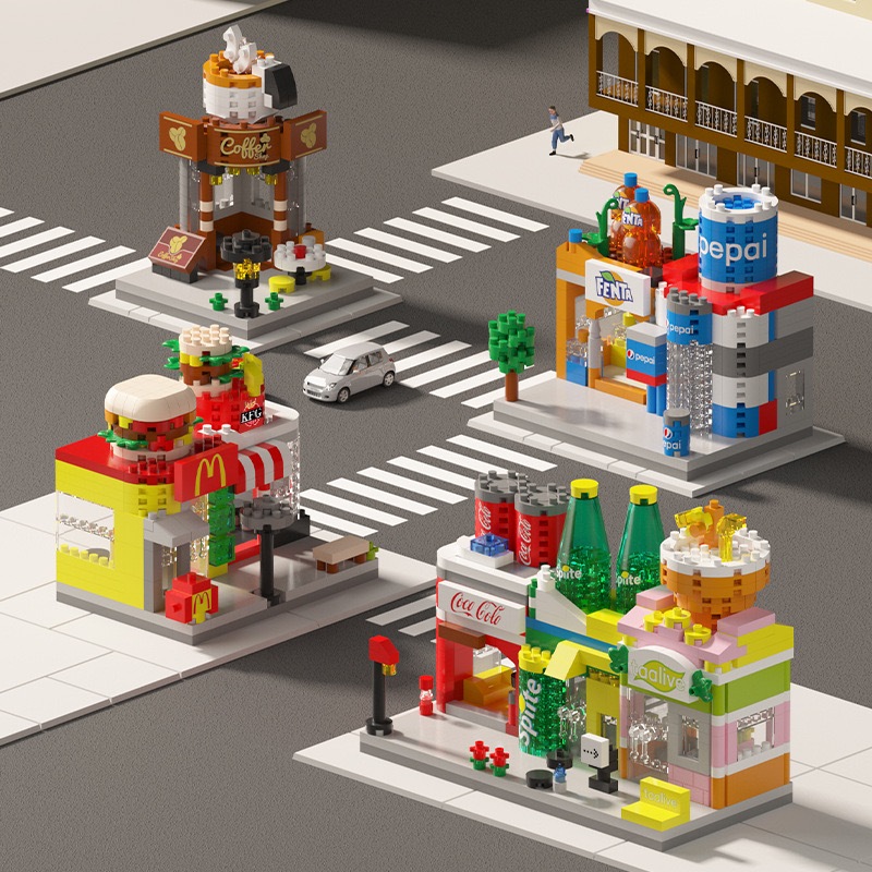 Mini Blocos de Montar Arquitetura – Brinquedo Educativo e Colecionável para Crianças em Oferta na Shopee