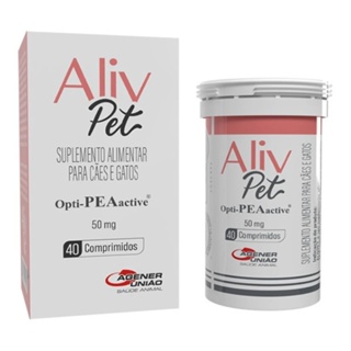 Aliv Pet Suplemento Alimentar Para Cães e Gatos 50Mg 40comp em Oferta na Shopee