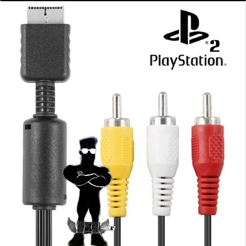 Cabo Av para Playstation 1,2e3-Imagem-PS1 PS2 PS3