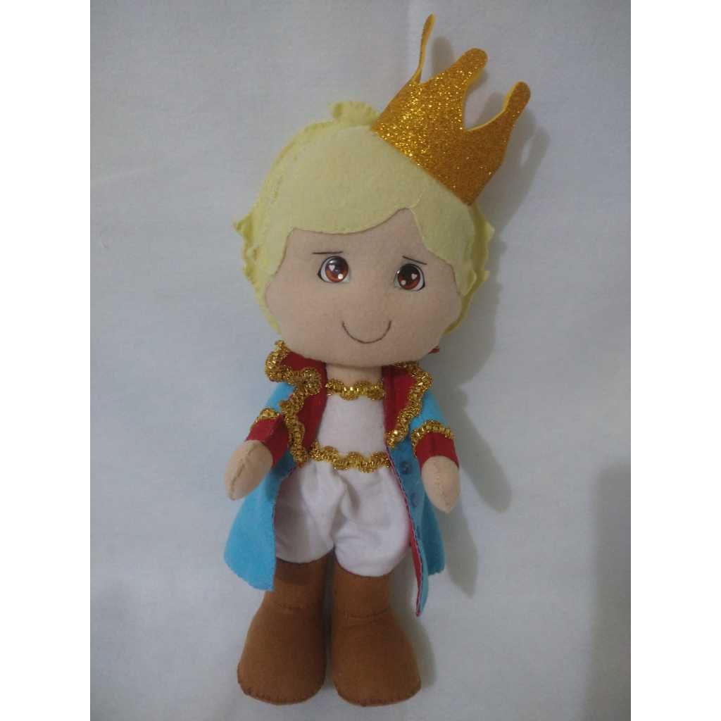 Boneco Feltro 39 cm O Pequeno Príncipe Livro Lindo Envio Rápido Boneco Pequeno Príncipe