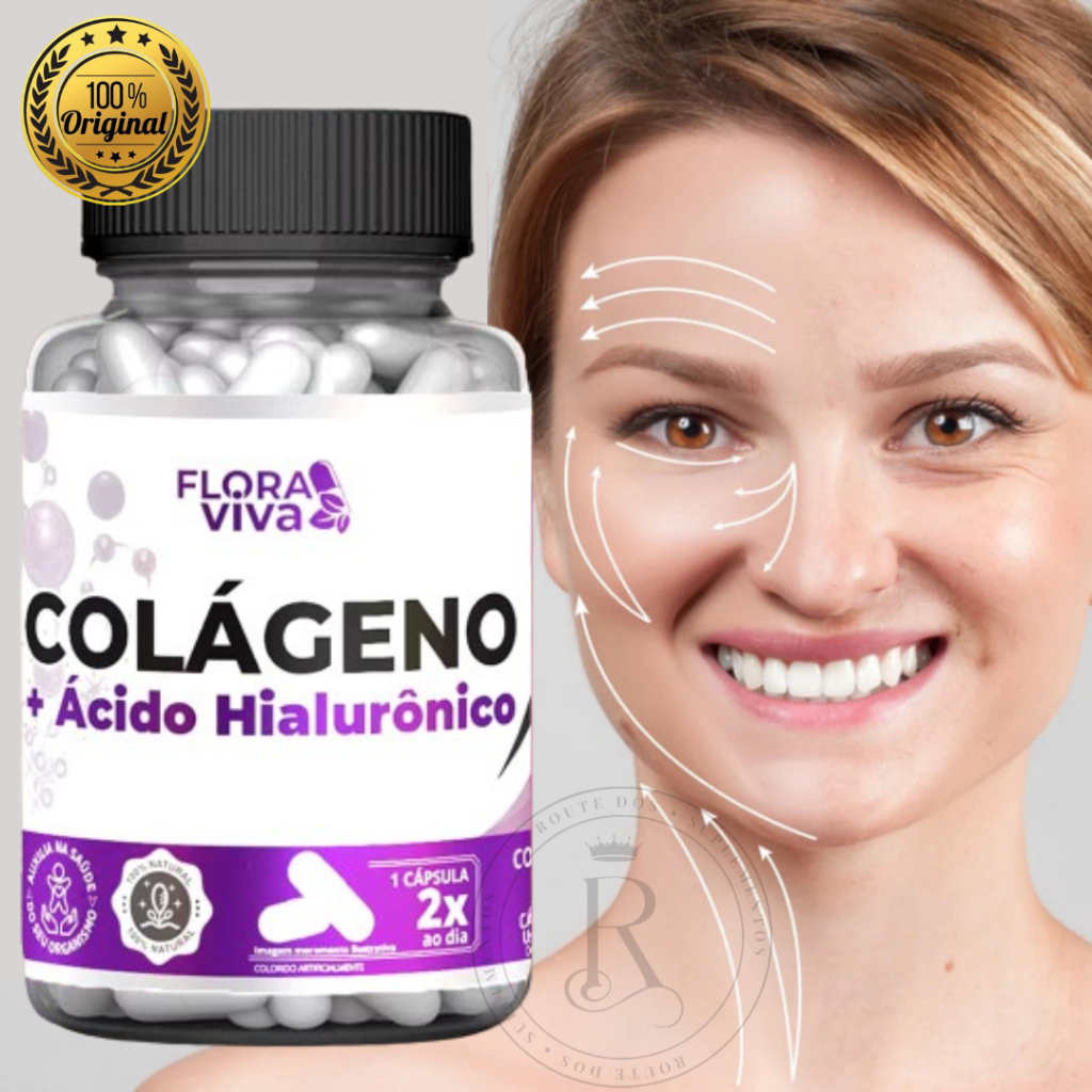 Colágeno Com Ácido Hialurônico - Firmeza, Elasticidade e Saúde para Pele, Cabelos e Unhas!