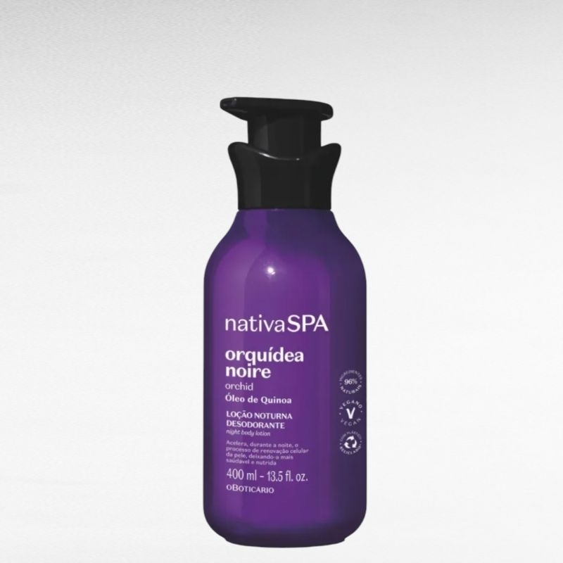 Loção Noturna Desodorante Corporal Nativa SPA Orquídea Noire 400ml