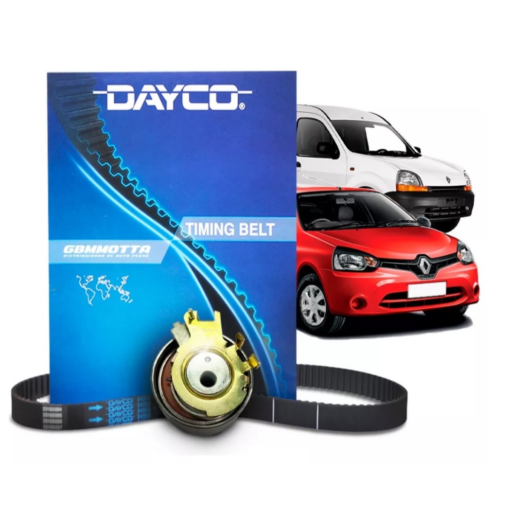 Kit Correia Dentada e Tensor Clio Sandero Logan March 1.0 16v