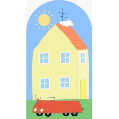 CAPA PARA PAINEL DE FESTA DECORATIVO - TEMA PEPPA PIG (COD IHACP)