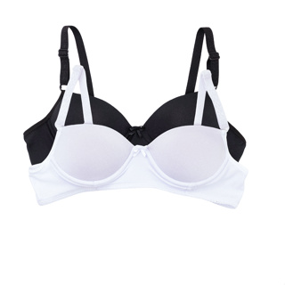 Kit 2 Sutiã  Infantil Menina Moça De Bojo Liso  Microfibra em Oferta na Shopee