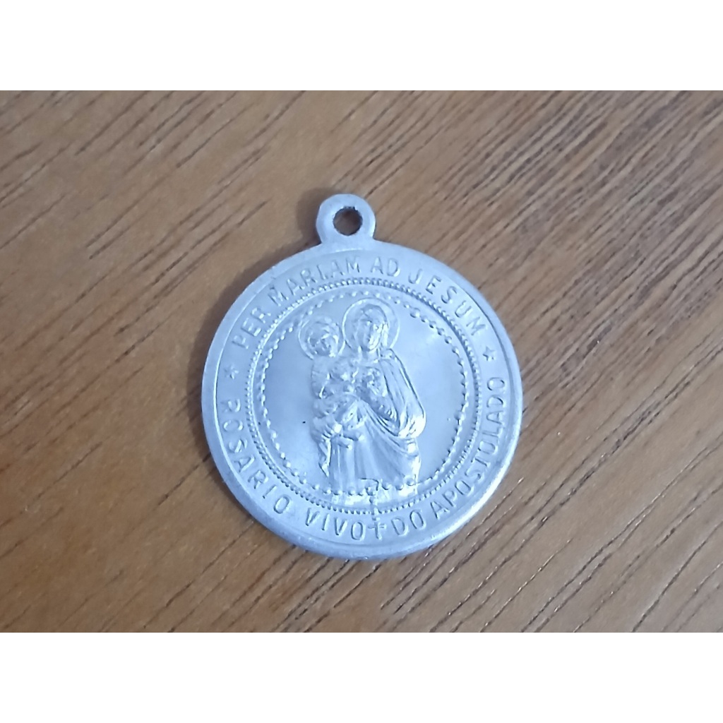 Antiga Medalha Apostolado da Oração Liga do Coração de Jesus
