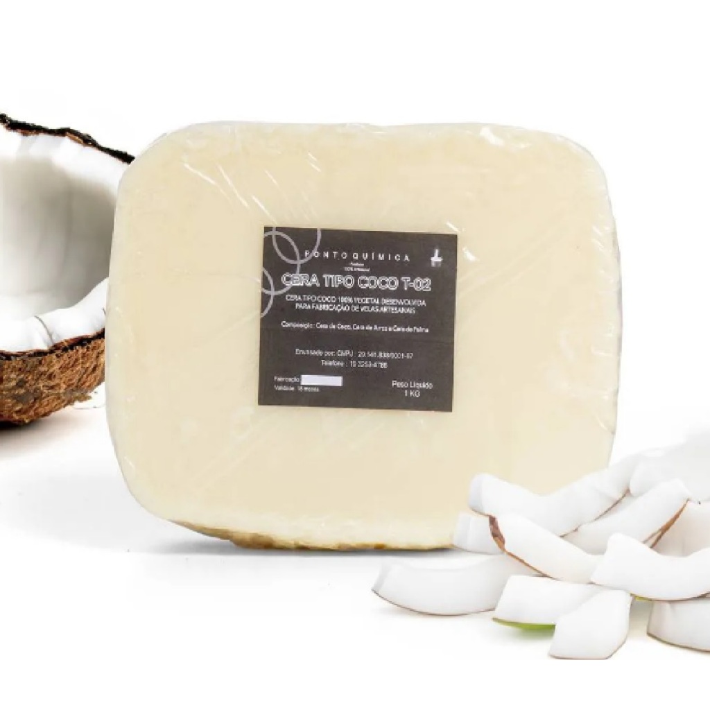 Cera De Coco Para Velas T-02 Ponto Química - 2 Kg.