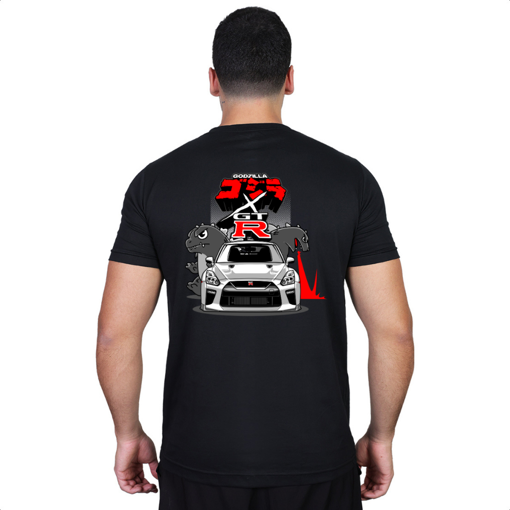 Camiseta Skyline GTR Turbo R35 R34 Nissan 100% Algodão Lançamento Novo