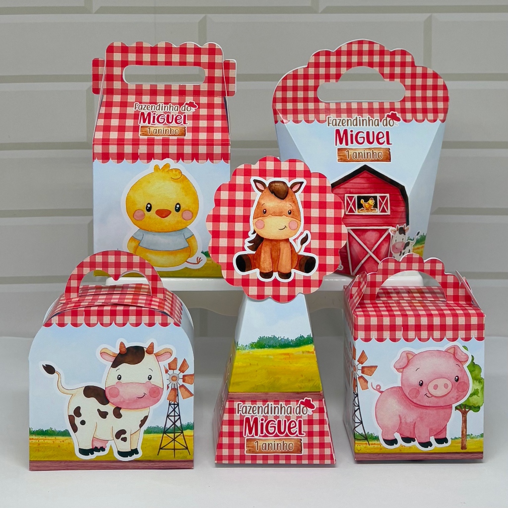 Personalizados Fazedinha Vermelha (PEGUE E MONTE) |  Kit Festa Personalizadas Lembrancinhas e Mimos
