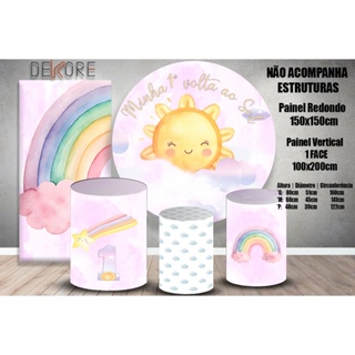 Kit Painel Minha primeira volta ao Sol + Trio Cilindros Veste Fácil + Vertical 1 Face em Oferta na Shopee