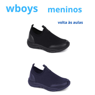 TÊNIS INFANTIL SLIP ON MENINOS  VOLTA ÀS AULAS  CALCE FÁCIL   VERÃO   WBOYS  345.001/ 360001 em Oferta na Shopee