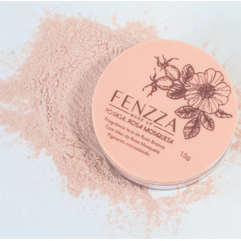 Rosa Mosqueta Pó Solto Facial Vegano Ultrafino Pó Banana Pó Translucido Pó Finalizador Iluminador em Oferta na Shopee